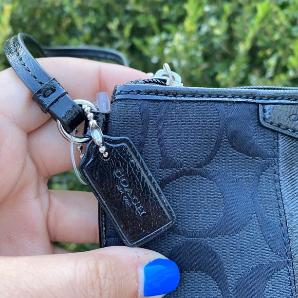 Black Coach Wristlet - Picture 6 of 7